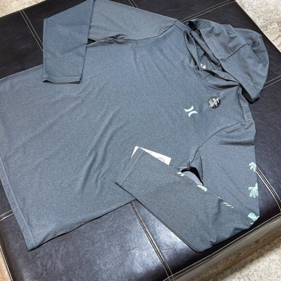 Hurley Men's Icon Palm Long Sleeve Surf Shirt - Picture 6 of 12